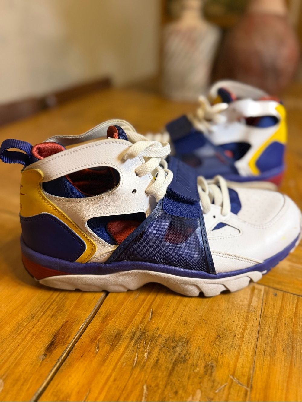 Nike Air Trainer Huarache 9 White Regency Purple Amarillo 2018 retro OG